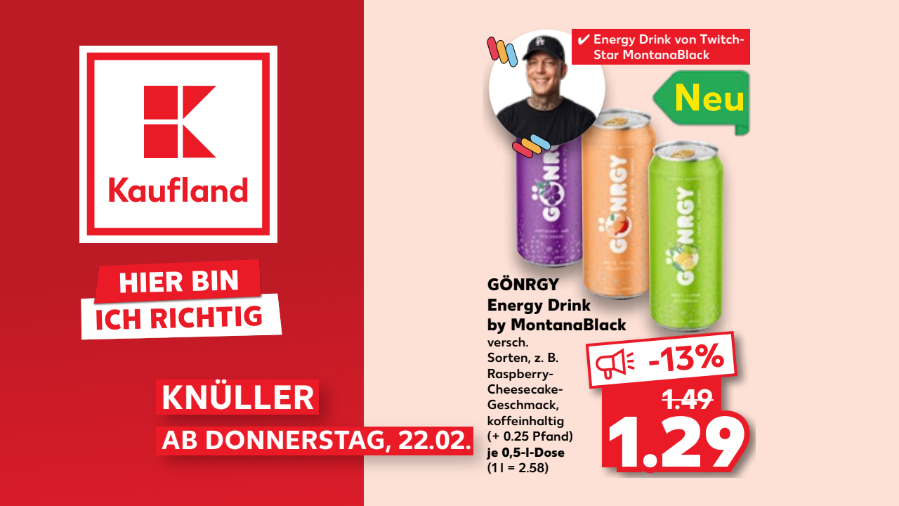 Spannende Gönrgy Energy Drink Kaufland Ebenbild