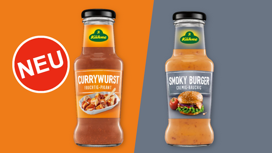 Kühne Currywurst Sauce & Smoky Burger - Neue Grillsaucen 2024
