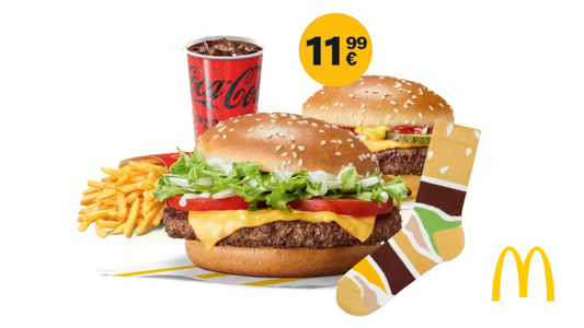 McDonald's Oster Countdown Socken 2024 - Im Doppelpack Menü