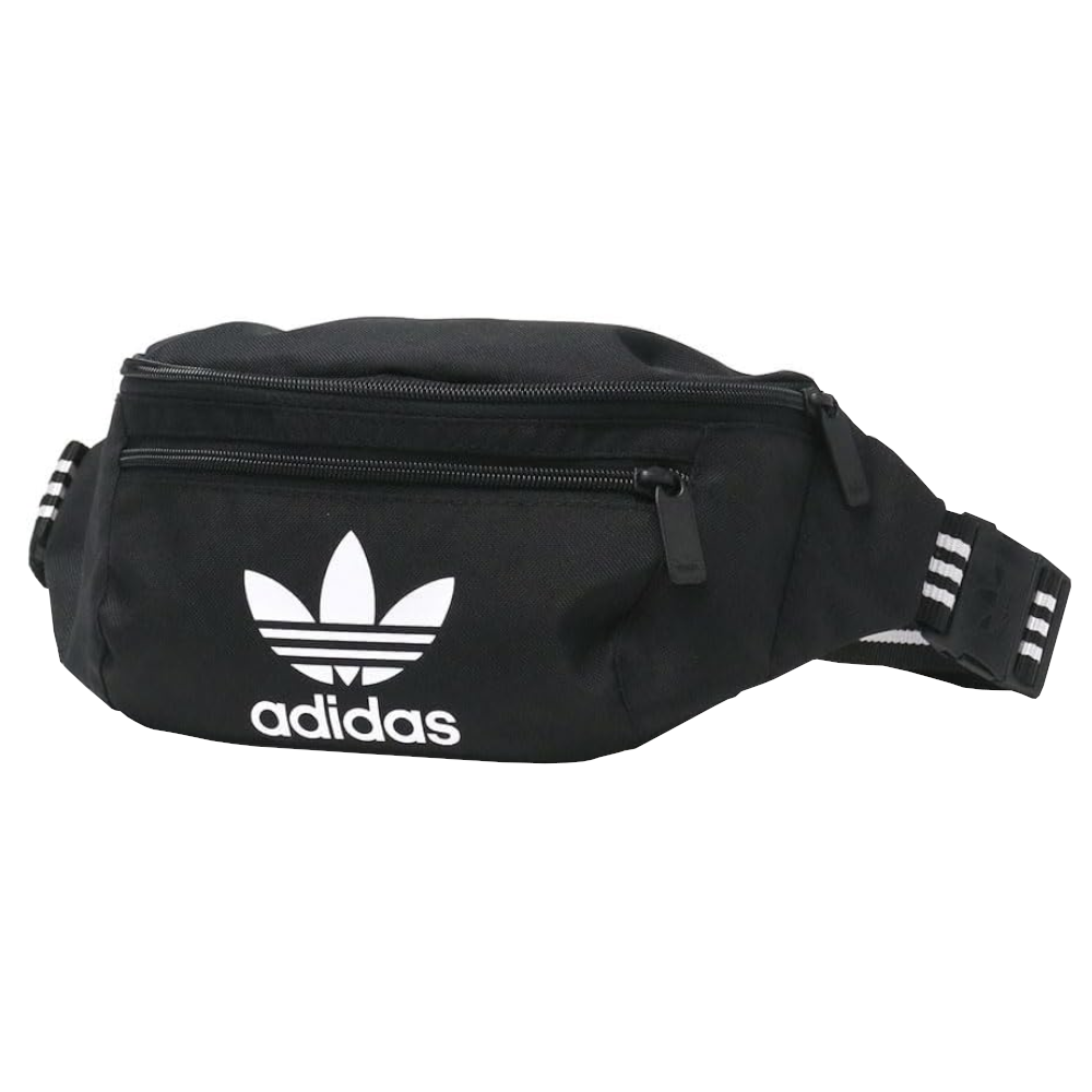 Adidas Bauchtasche Gürteltasche Schwarz - Ideal für Urlaub, Reisen & Freizeit
