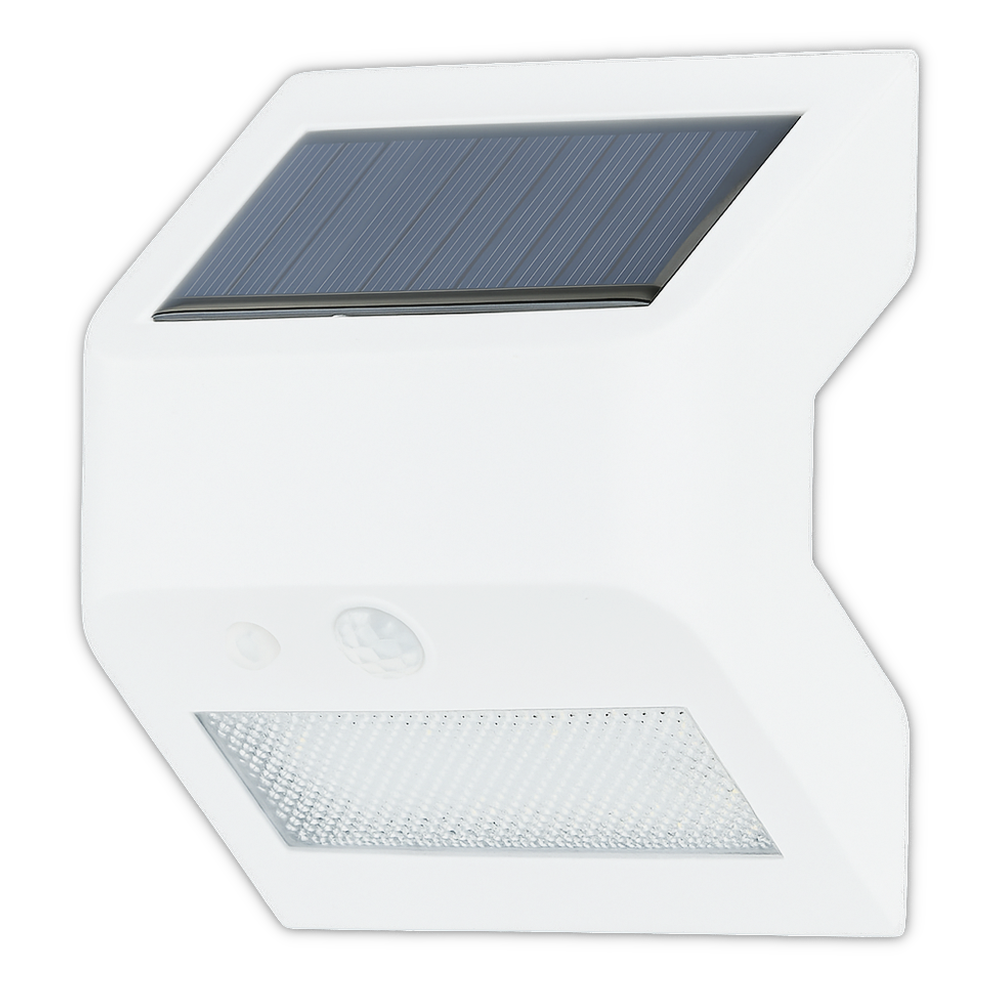 Casalux LED Solar Wandleuchte Außen Bewegungsmelder IP44 Kaltweiß Lampe