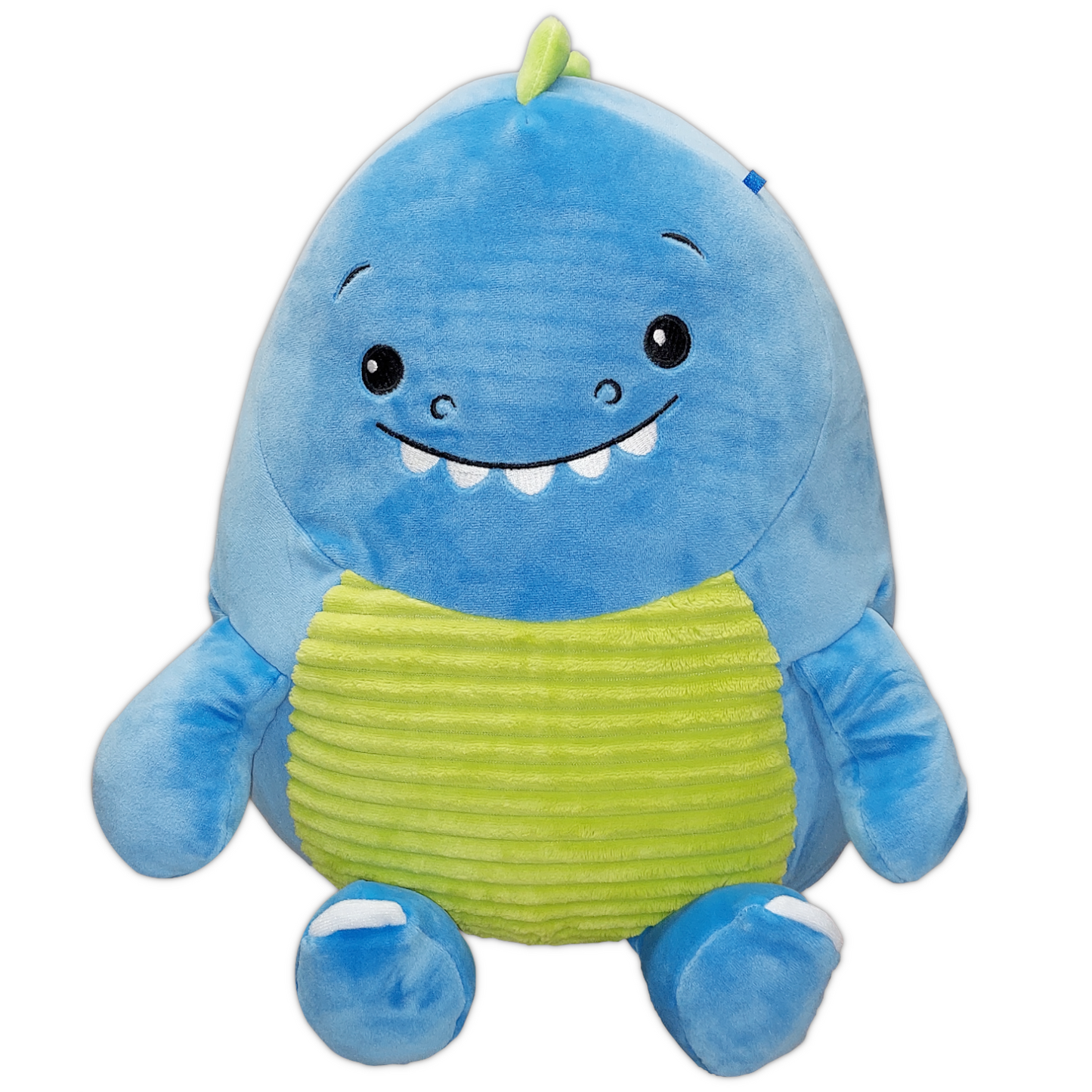 Süßer Dinosaurier Kuscheltier Plüschtier Squishy Kissen 35cm Blau