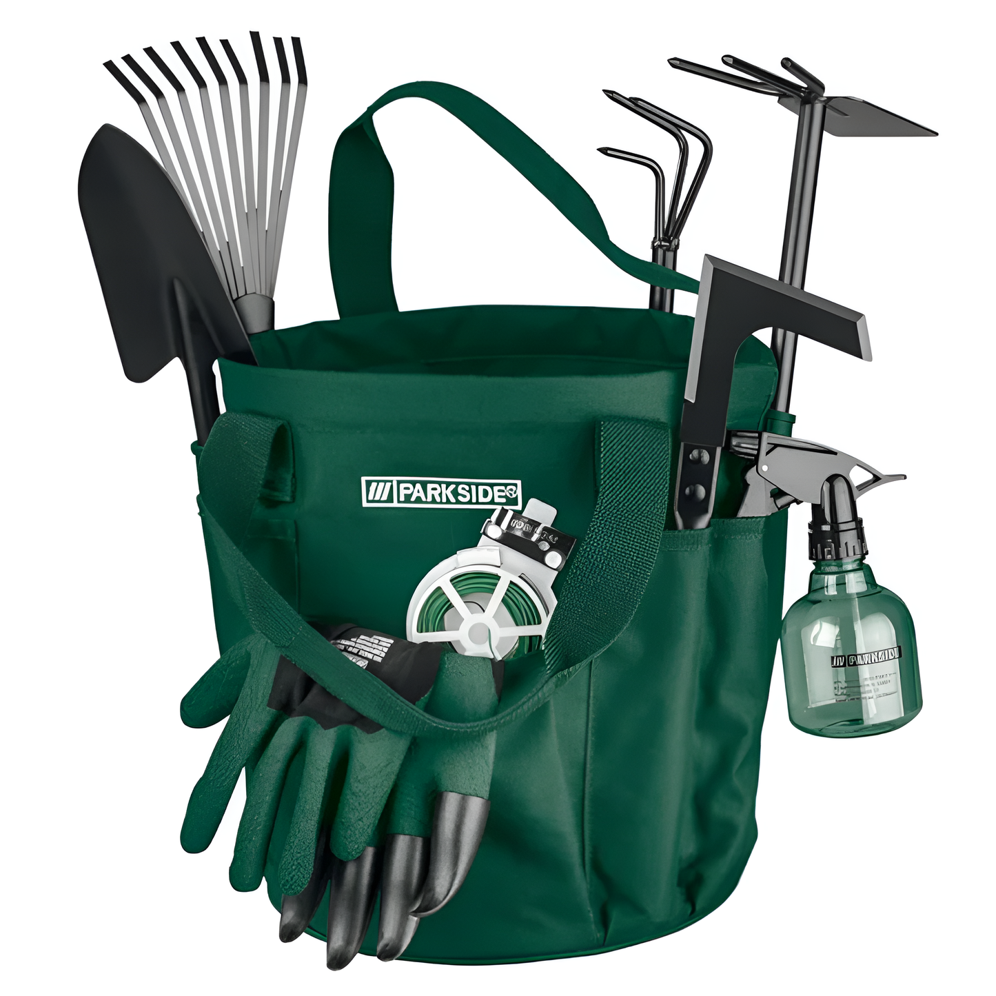 Parkside Gartenwerkzeug-Set mit Tragetasche & Sprühflasche
