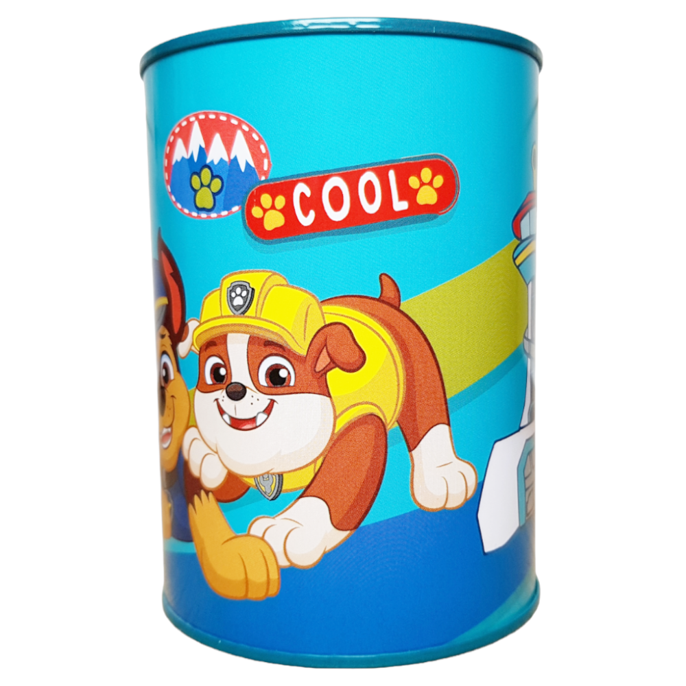 Paw Patrol Spardose Türkis Kinder Marshall Chase Rubble Geschenk Sparbüchse