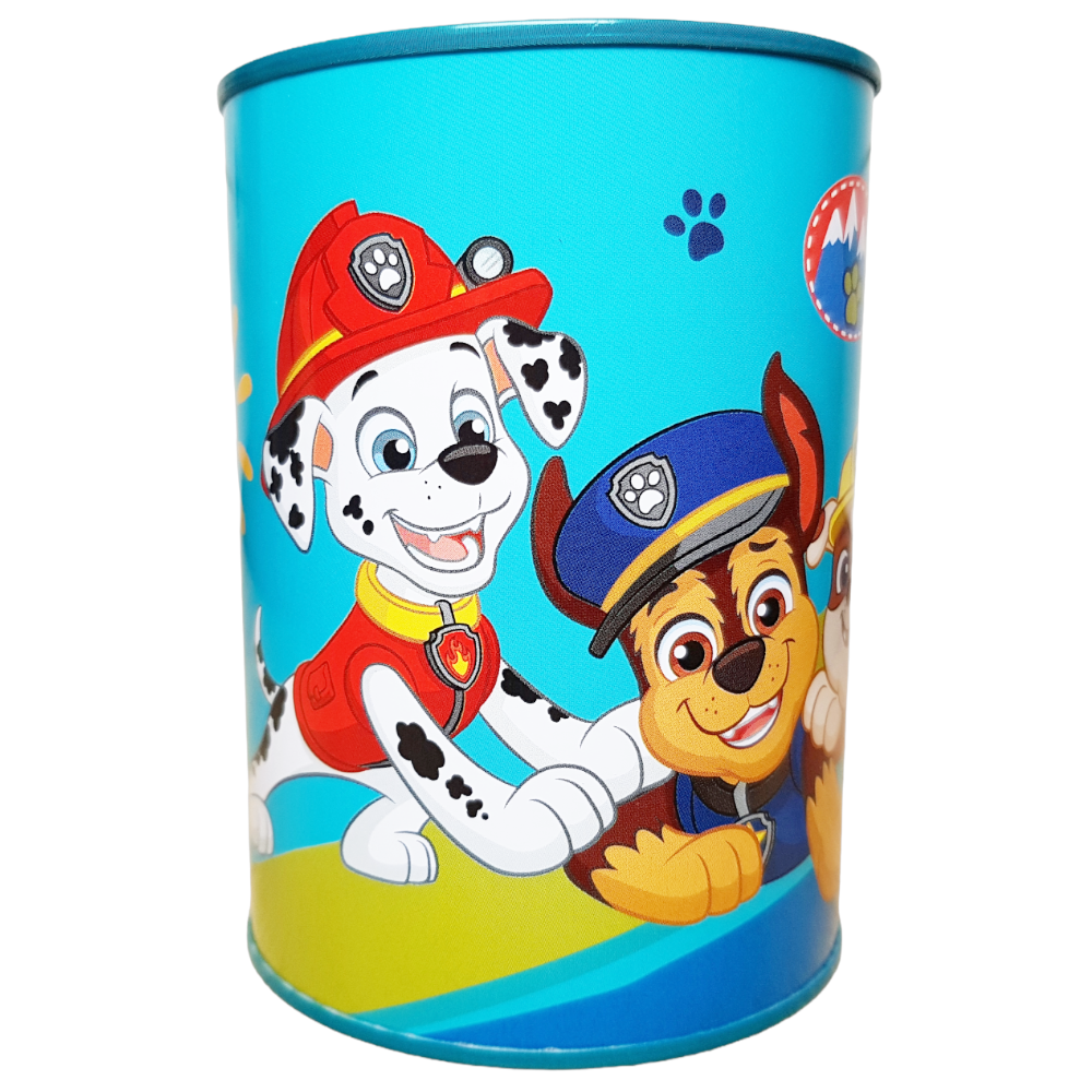 Paw Patrol Spardose Türkis Kinder Marshall Chase Rubble Geschenk Sparbüchse