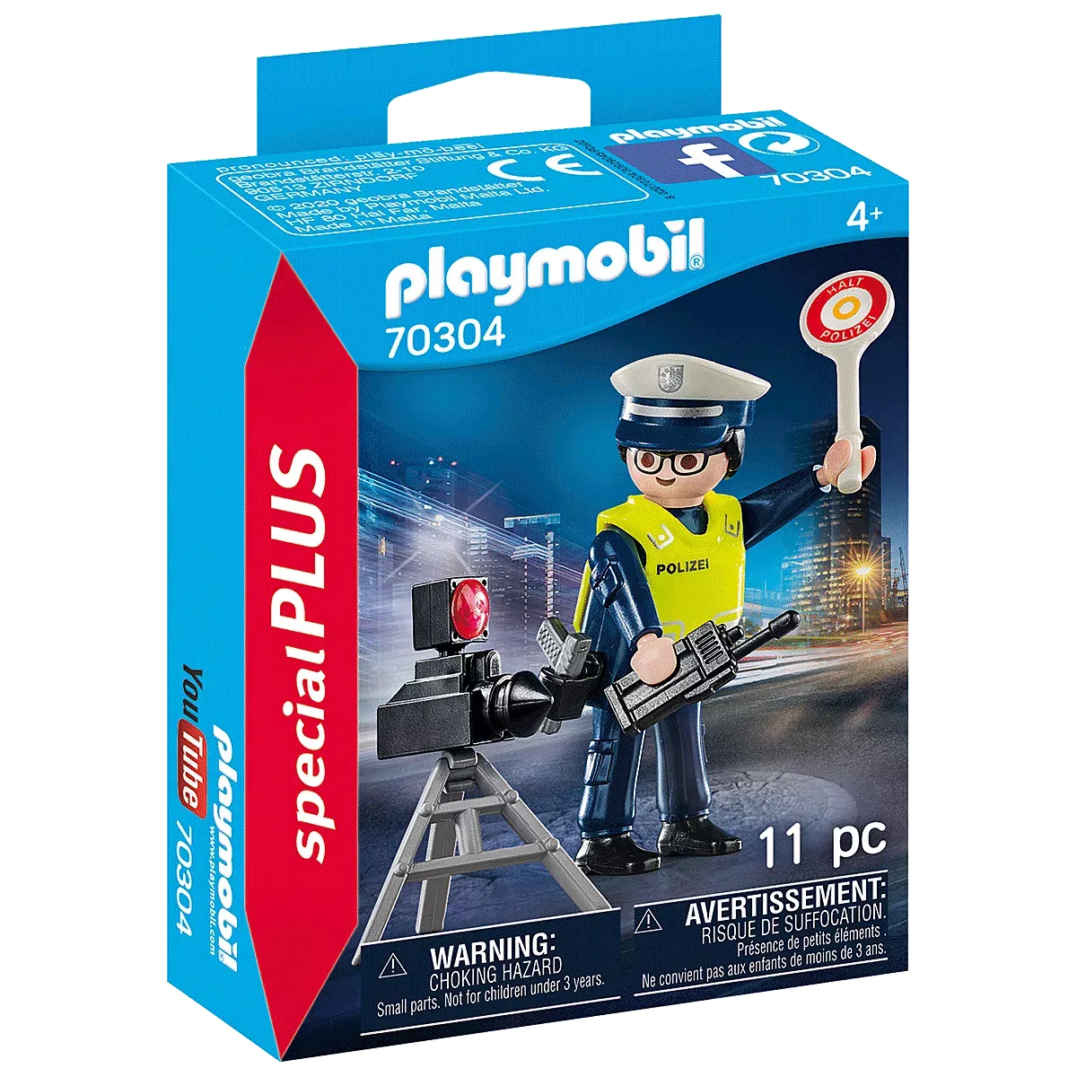 Playmobil 70304 - Polizist mit Radarfalle Pistole Blitzer Funkgerät