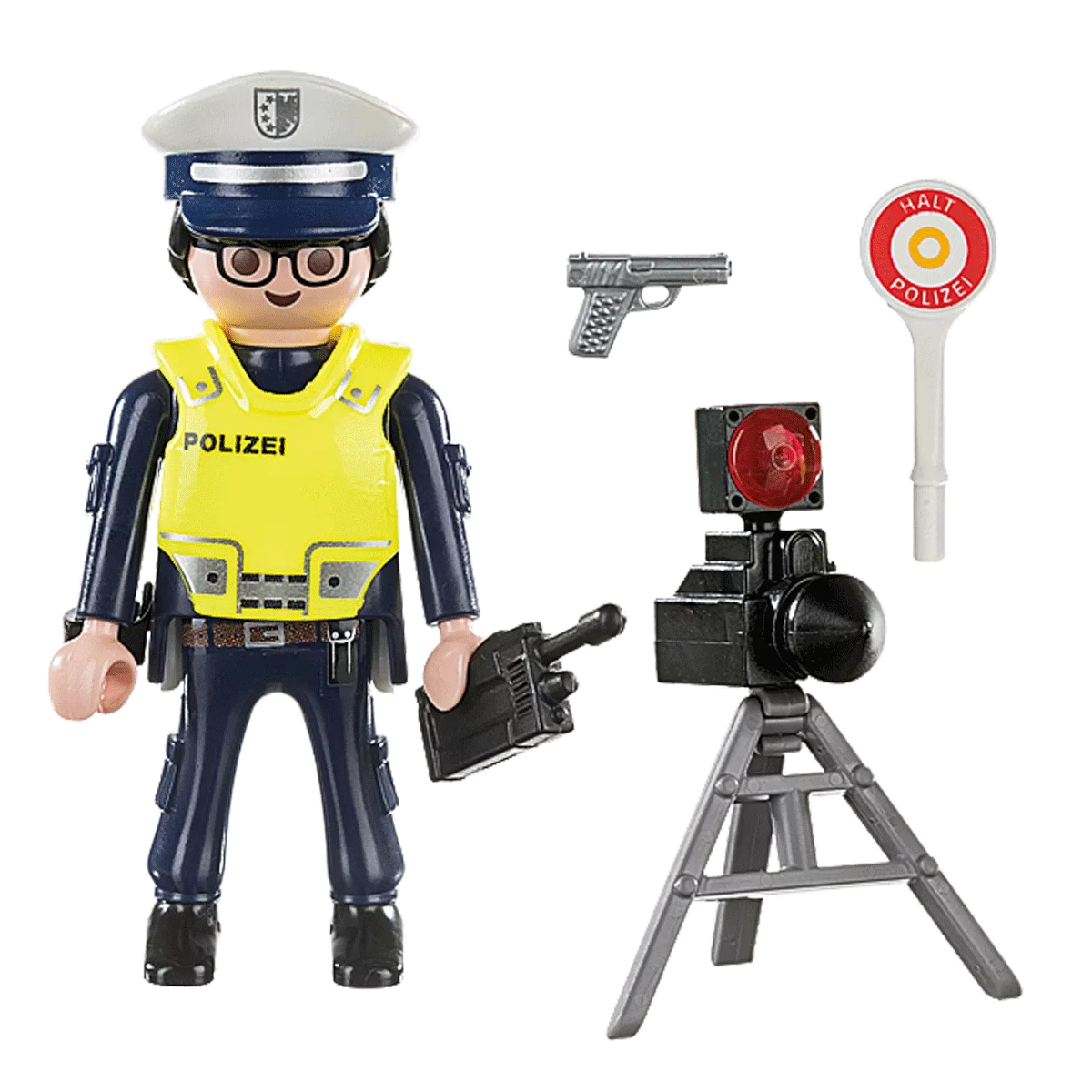 Playmobil 70304 - Polizist mit Radarfalle Pistole Blitzer Funkgerät