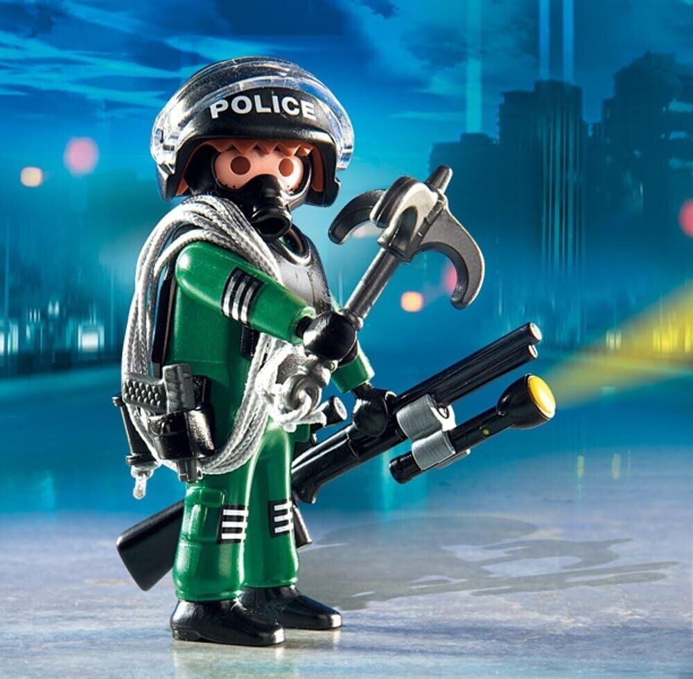 Playmobil 70426 - SEK Polizist mit Gewehr, Wurfanker - SWAT Police