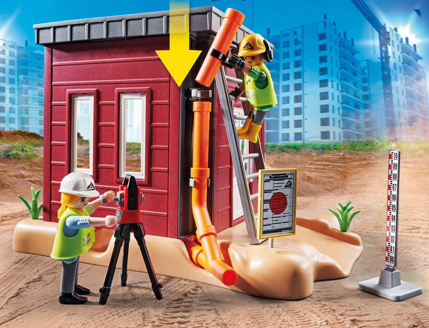 Playmobil 70443 - City Action - Baustelle mit Minibagger Großbaustelle