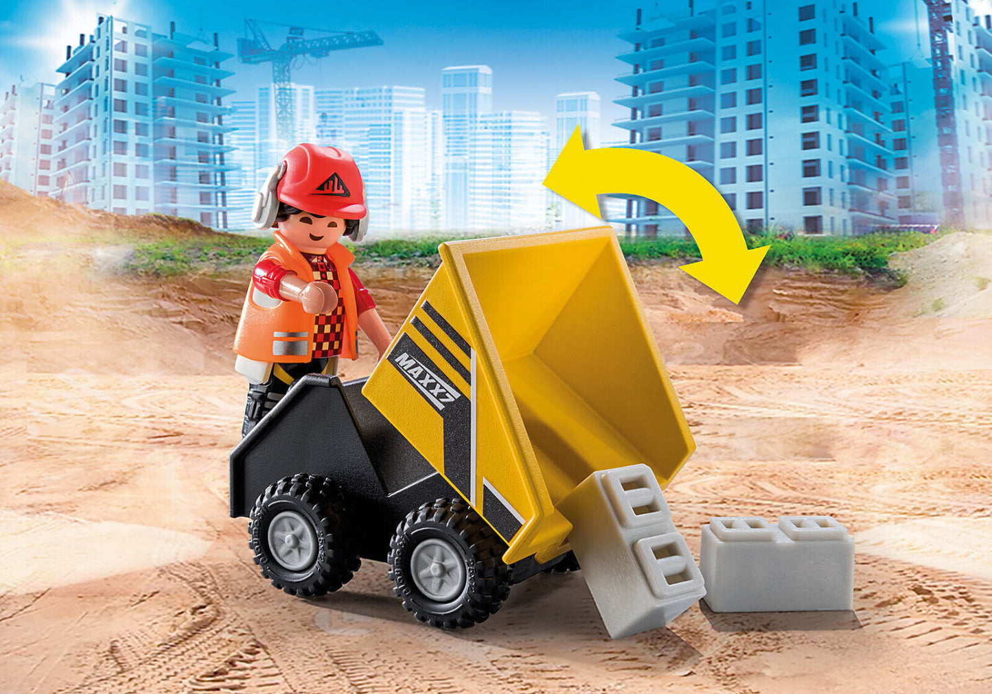 Playmobil 70742 - City Action - Baustelle mit Kipplaster - LKW Lastwagen