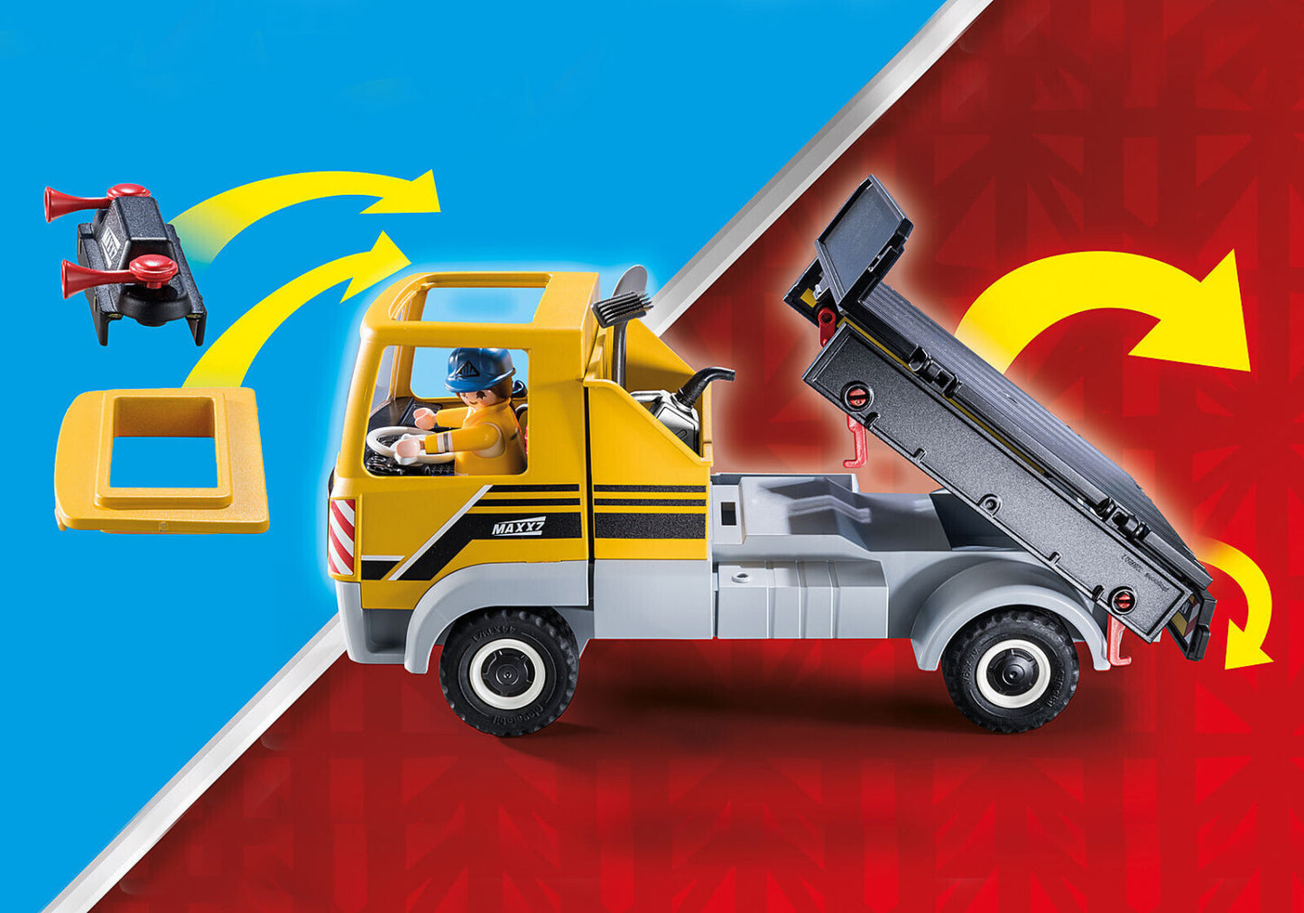 Playmobil 70742 - City Action - Baustelle mit Kipplaster - LKW Lastwagen