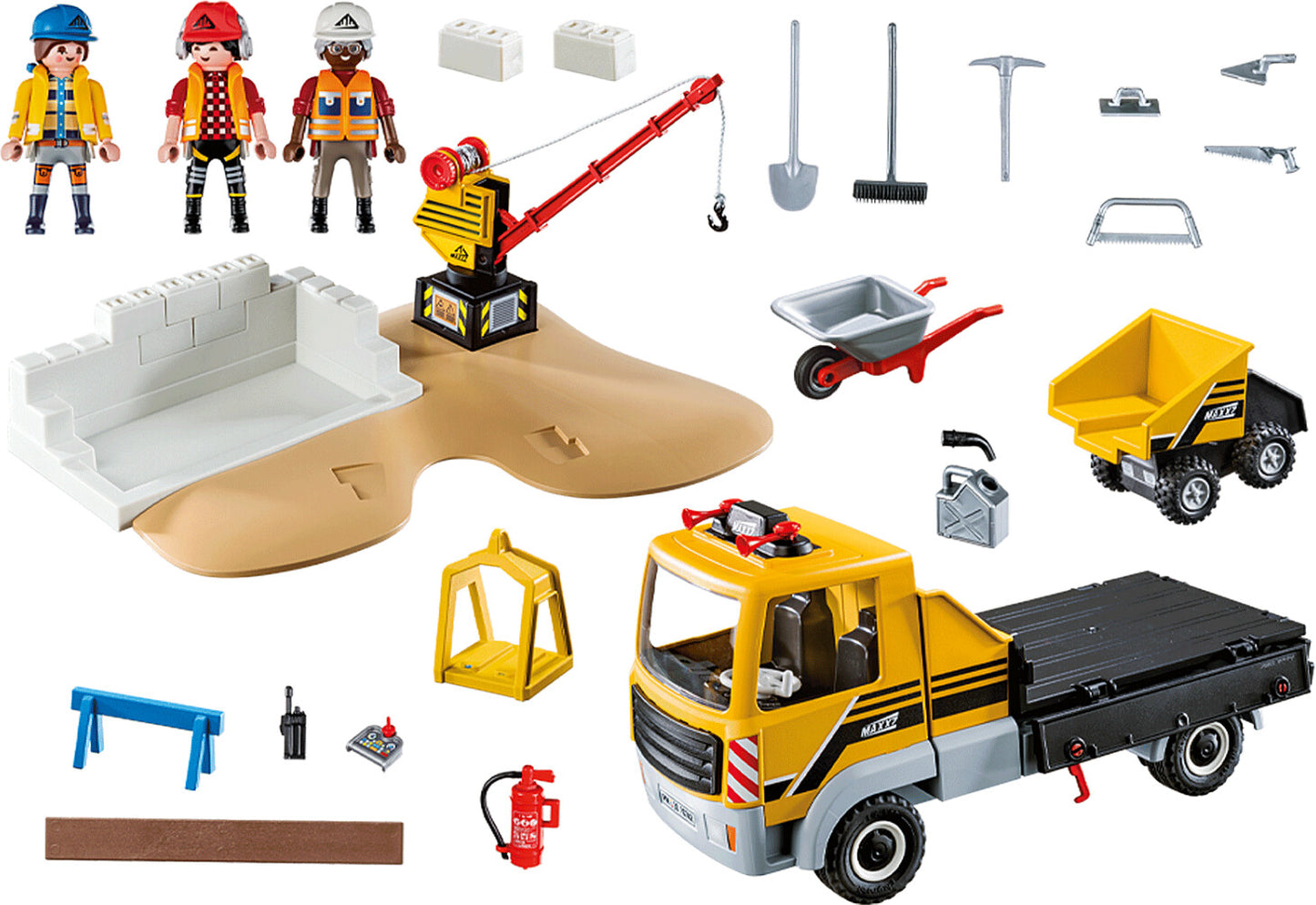 Playmobil 70742 - City Action - Baustelle mit Kipplaster - LKW Lastwagen