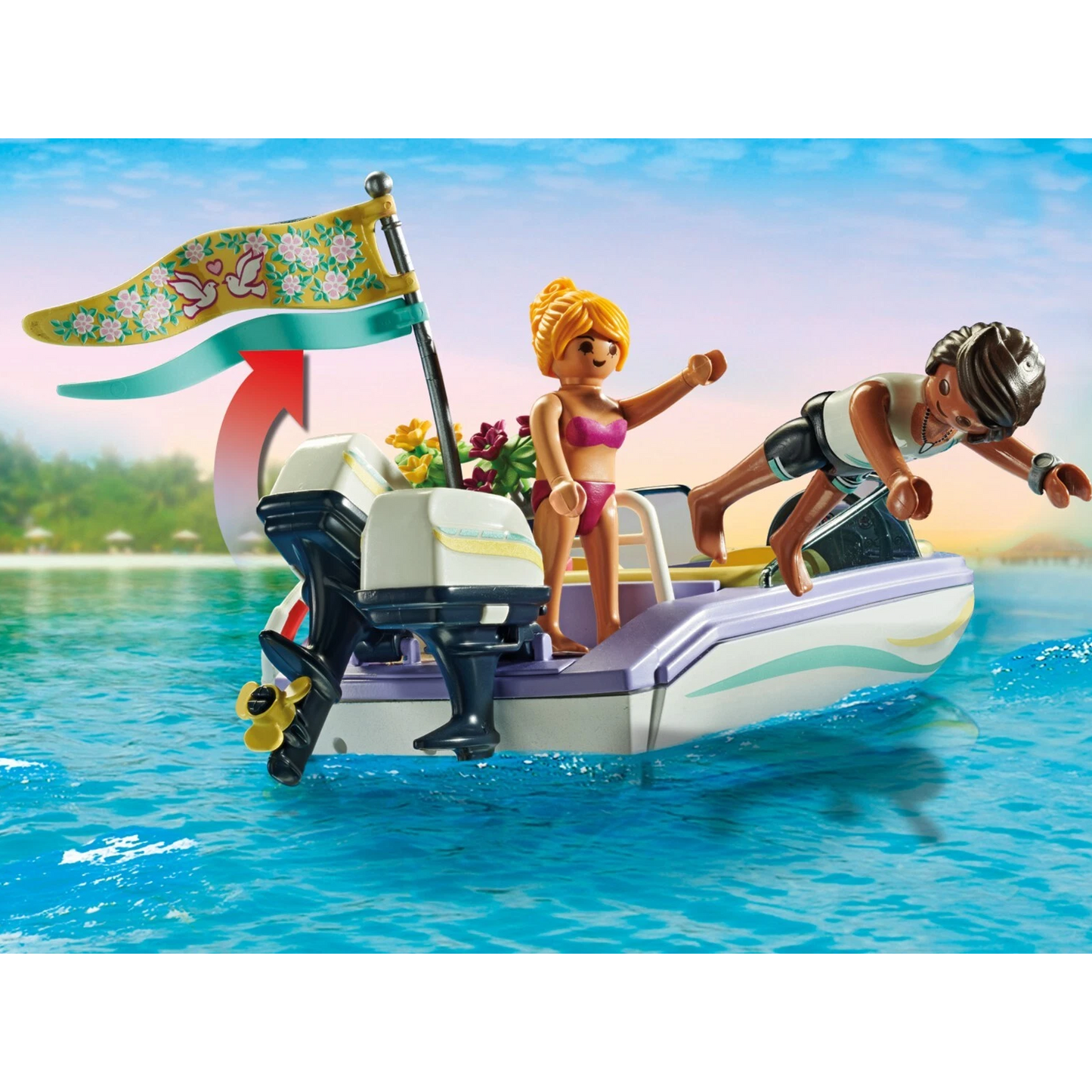 Playmobil 71366 - City Life - Hochzeitsreise mit Motorboot Flitterwochen