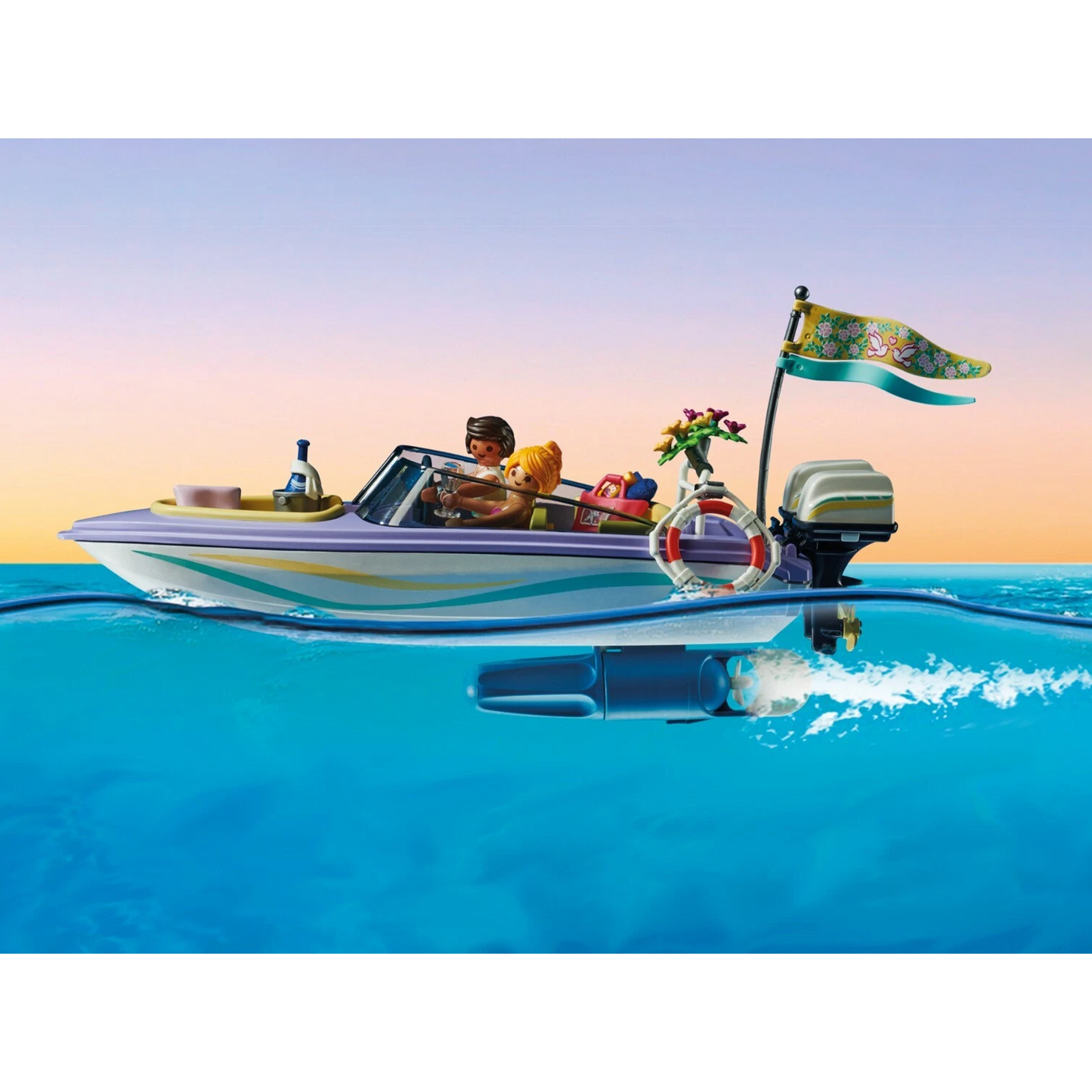 Playmobil 71366 - City Life - Hochzeitsreise mit Motorboot Flitterwochen