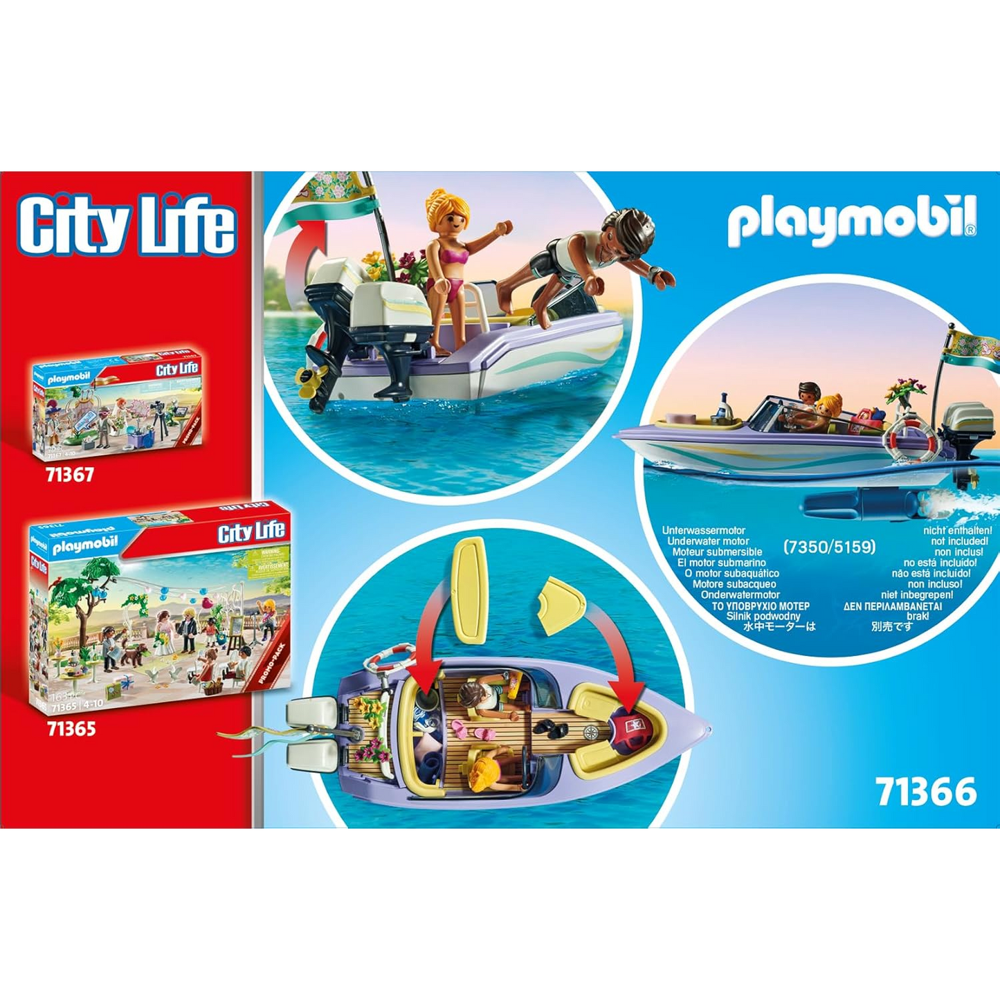 Playmobil 71366 - City Life - Hochzeitsreise mit Motorboot Flitterwochen