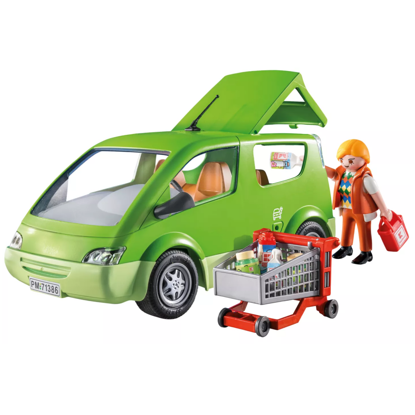Playmobil 71386 - City Life - Kaufland Auto Elektro Family-Van Supermarkt