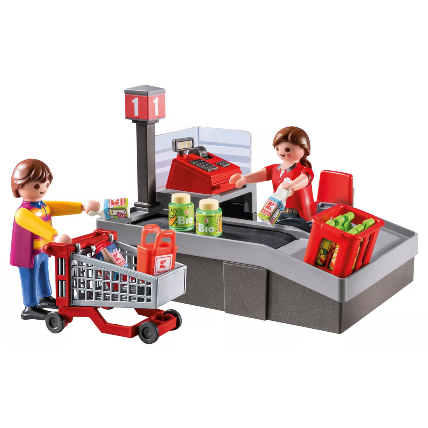 Playmobil 71387 - City Life - Kaufland Kasse Förderband Supermarkt