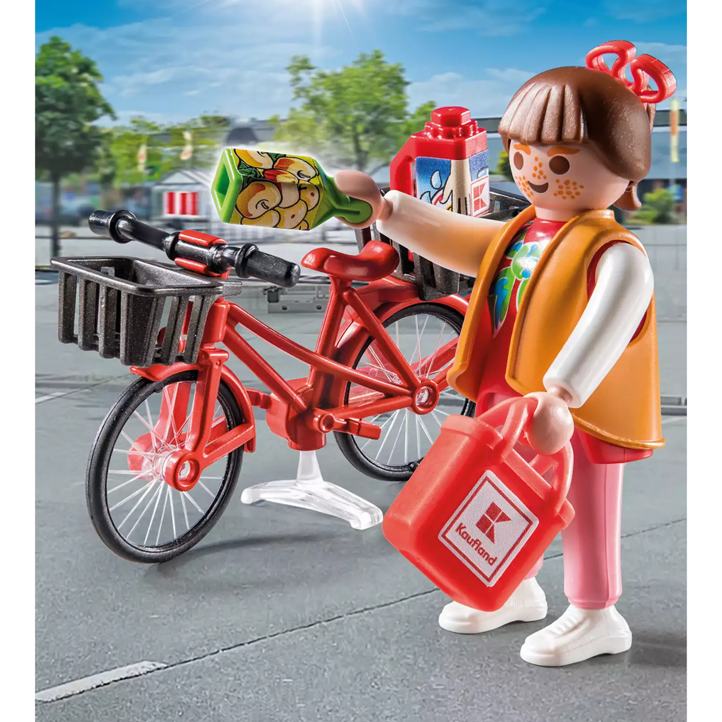 Playmobil 71390 - City Life - Kaufland Fahrrad Einkäuferin Supermarkt