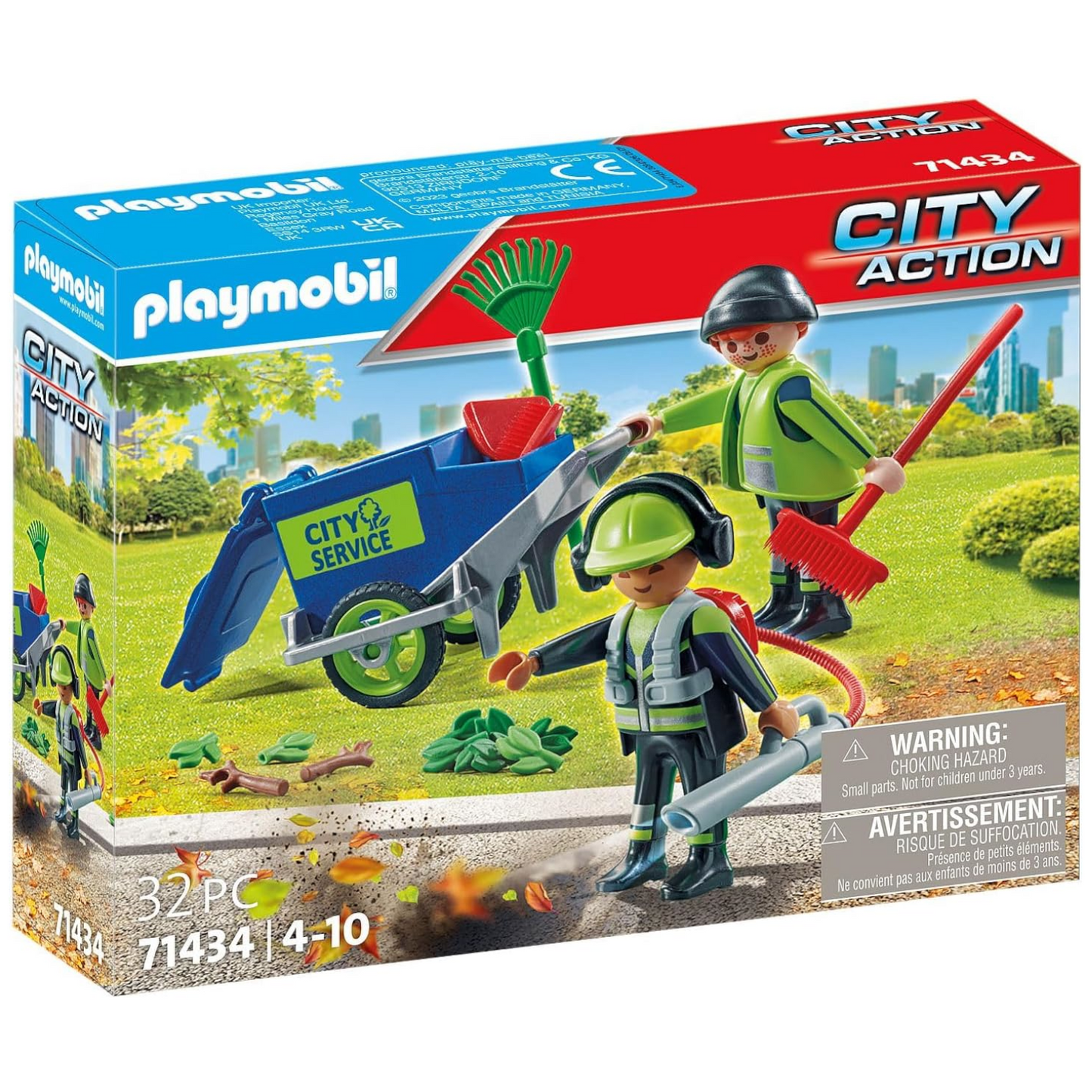 Playmobil 71434 - City Action - Stadtreinigung Müllabfuhr Laubbläser