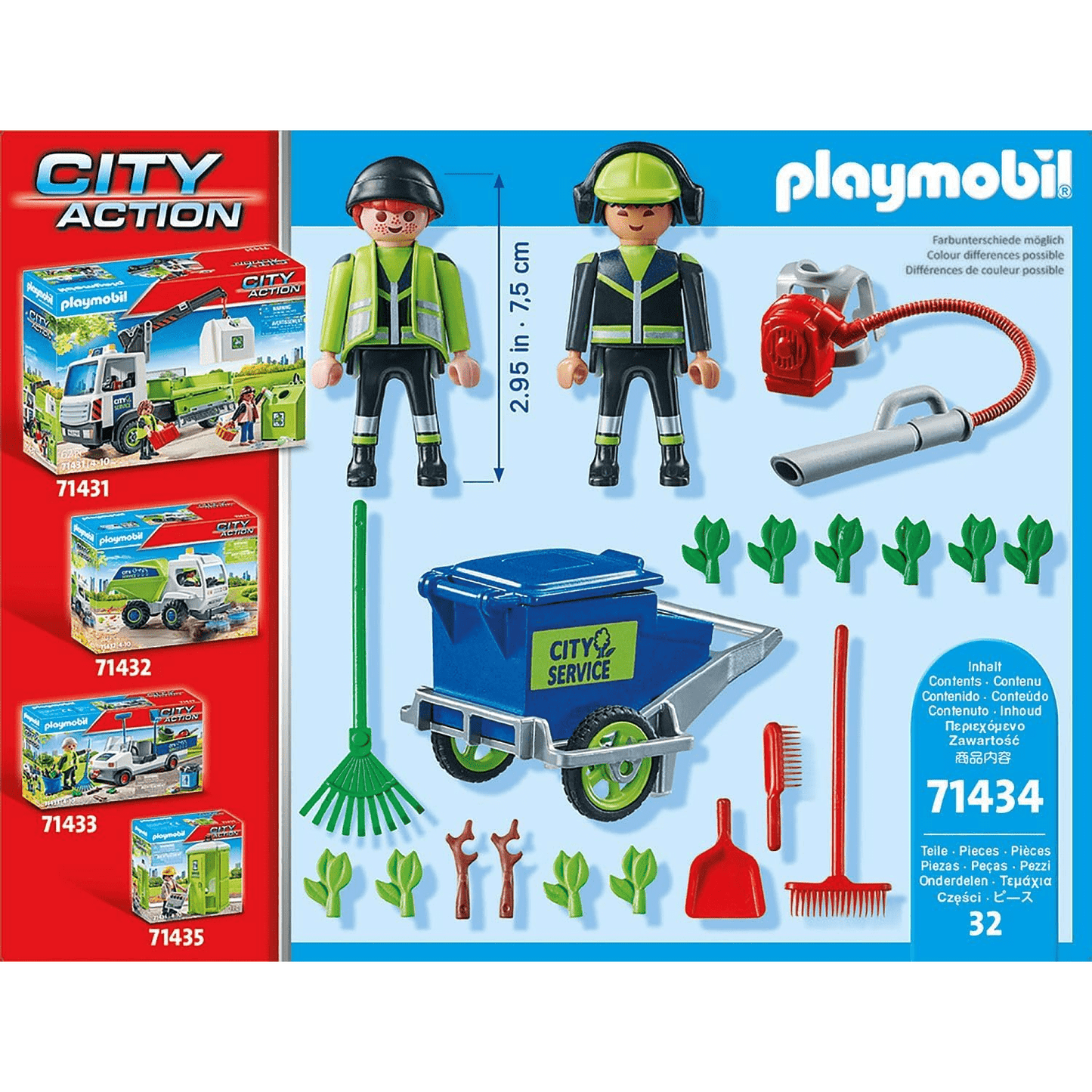 Playmobil 71434 - City Action - Stadtreinigung Müllabfuhr Laubbläser