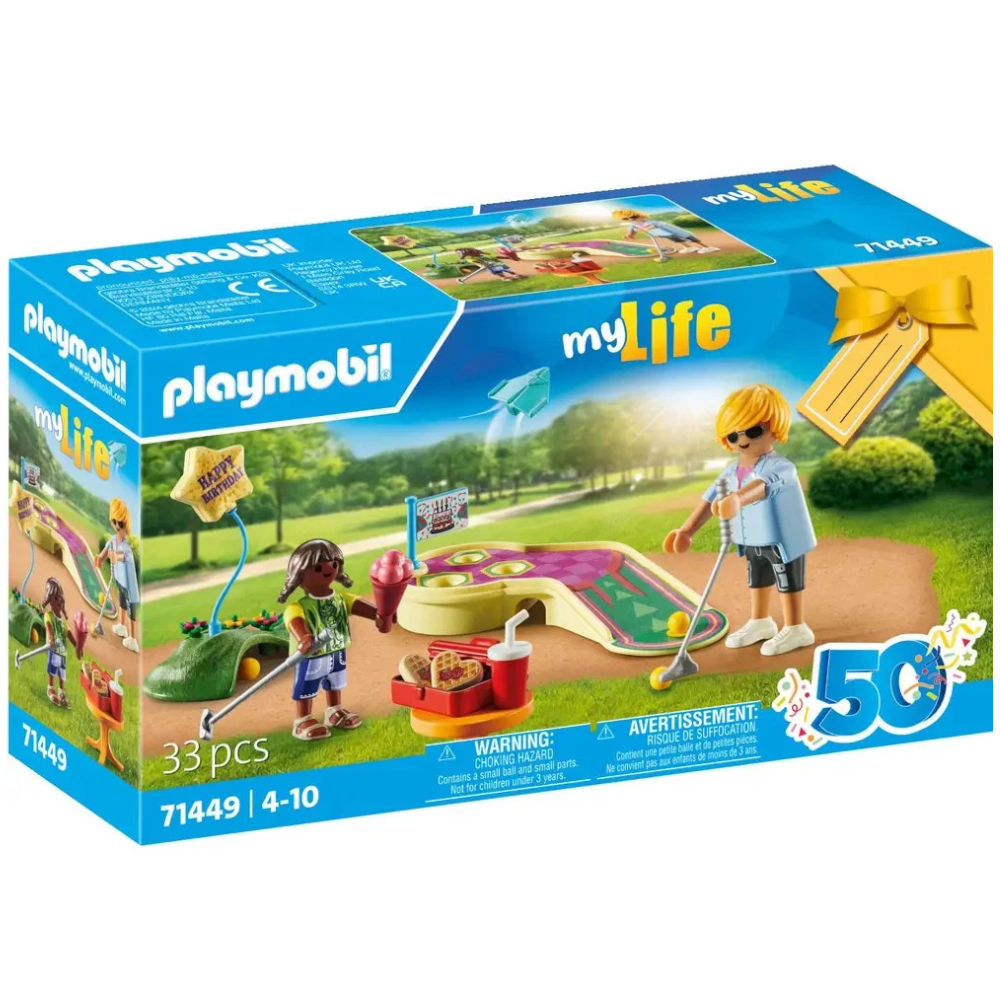 Playmobil 71449 - My Life - Minigolf Party Geschenkset 50 Jahre Edition