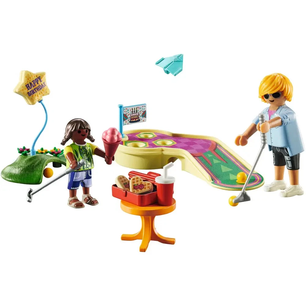 Playmobil 71449 - My Life - Minigolf Party Geschenkset 50 Jahre Edition