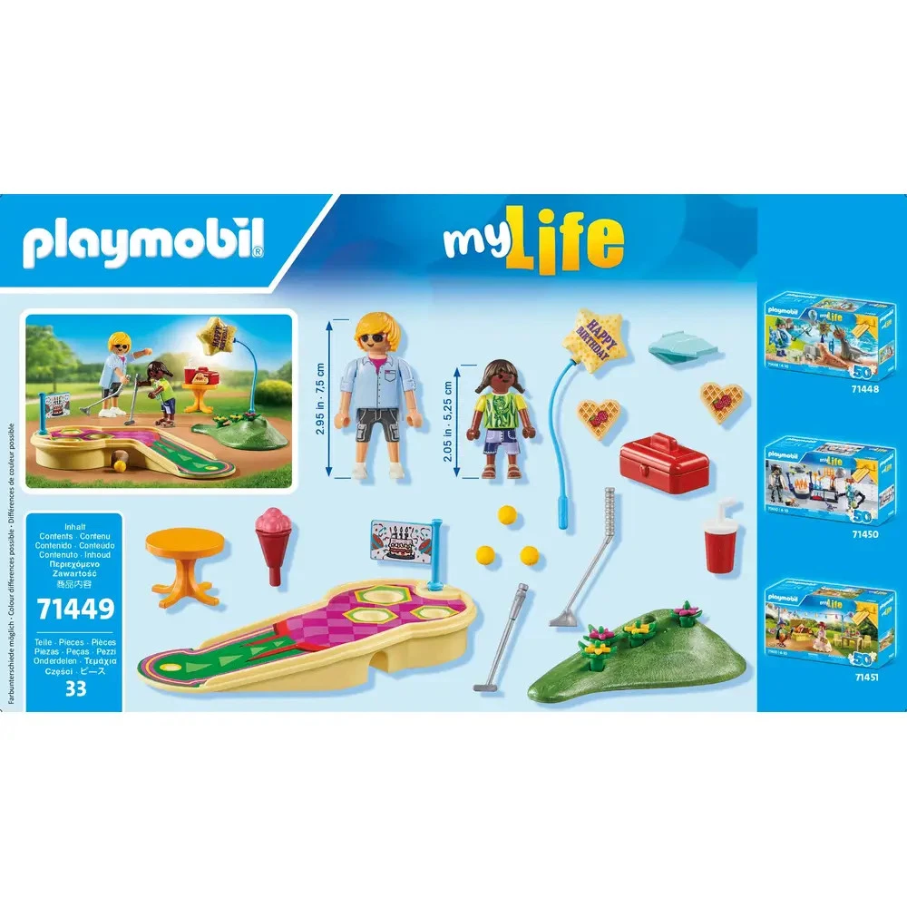 Playmobil 71449 - My Life - Minigolf Party Geschenkset 50 Jahre Edition