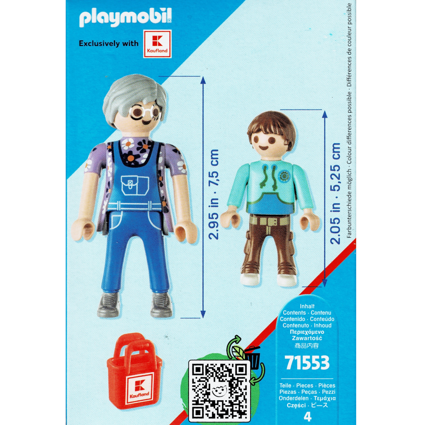 Playmobil 71553 - City Life - Kaufland Kunden Oma und Enkel Supermarkt