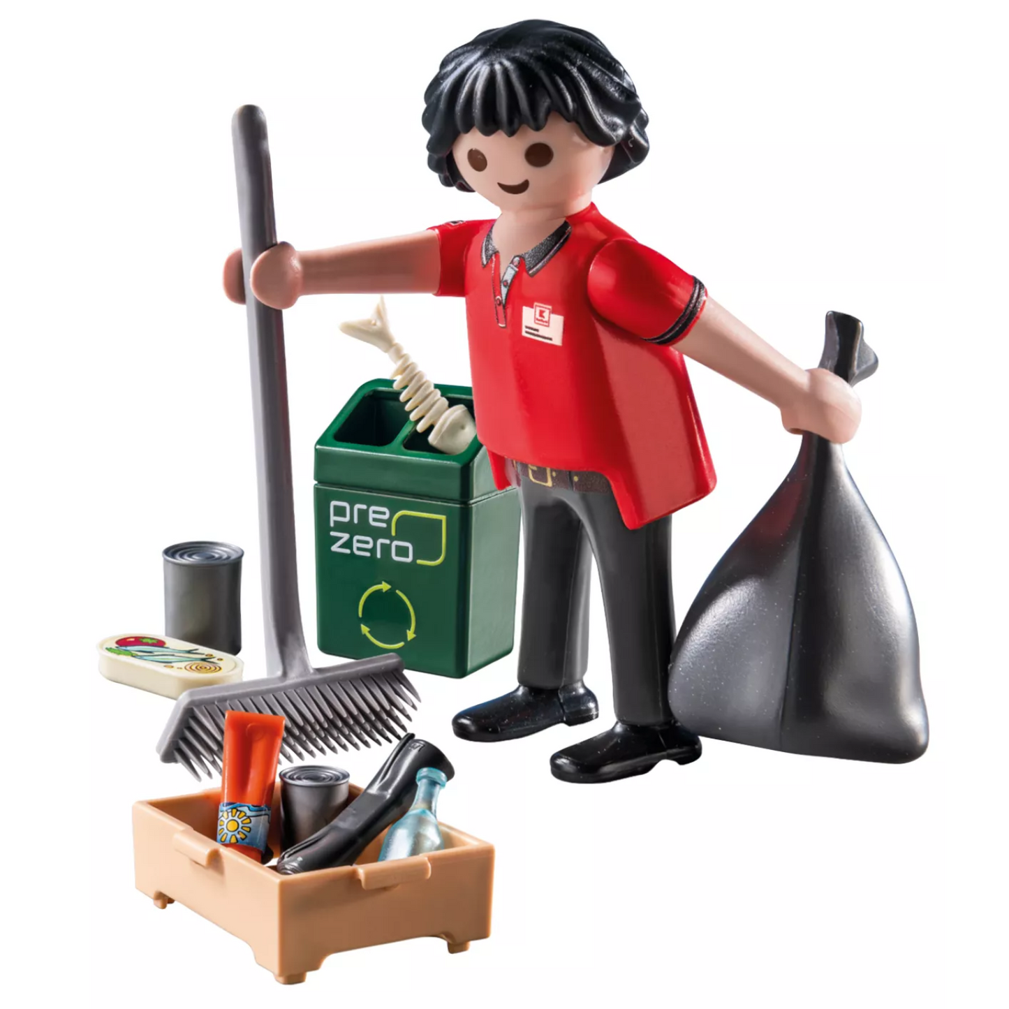 Playmobil 71554 - City Life - Kaufland Hausmeister Mitarbeiter Supermarkt
