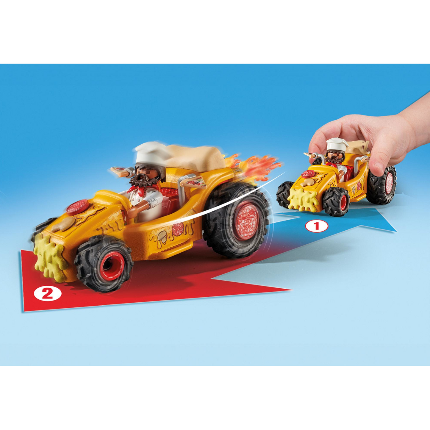 Playmobil 71634 - Funstars - Rasende Pizza Kart Racing Renn-Action