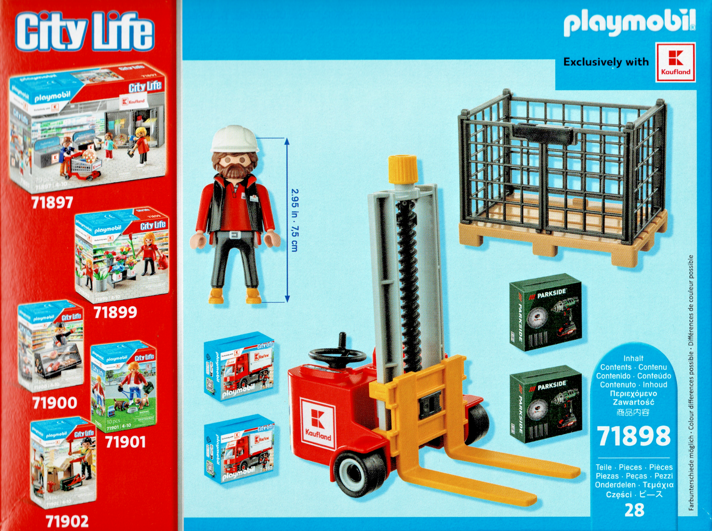 Playmobil 71898 - City Life - Kaufland Gabelstapler Hubwagen Lager