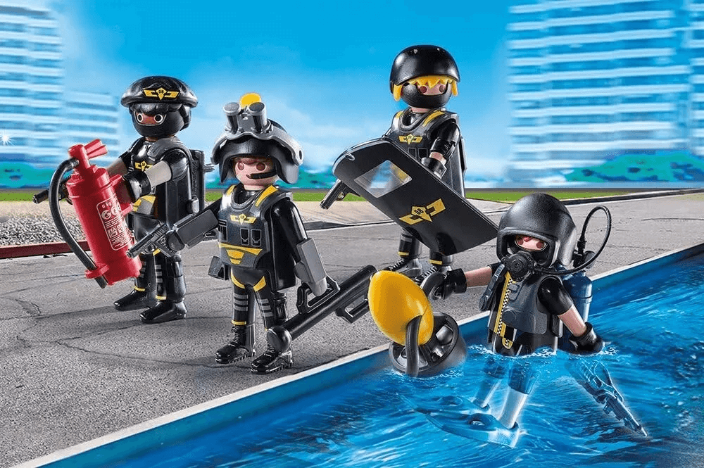 Playmobil 9365 - City Action - SEK-Team mit Taucher / Polizei Spezialeinheit
