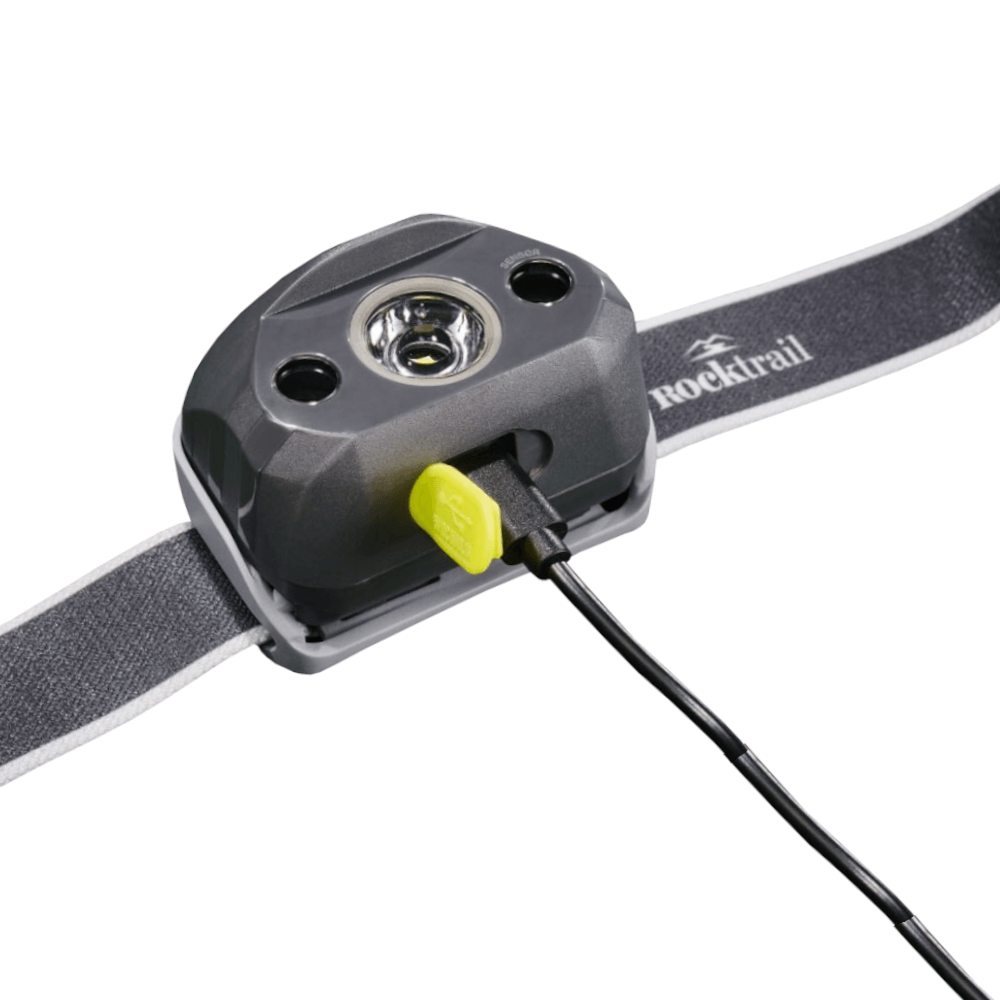 Rocktrail LED Stirnlampe Kopflampe Akku USB Sensor Aufladbar Nachtsicht