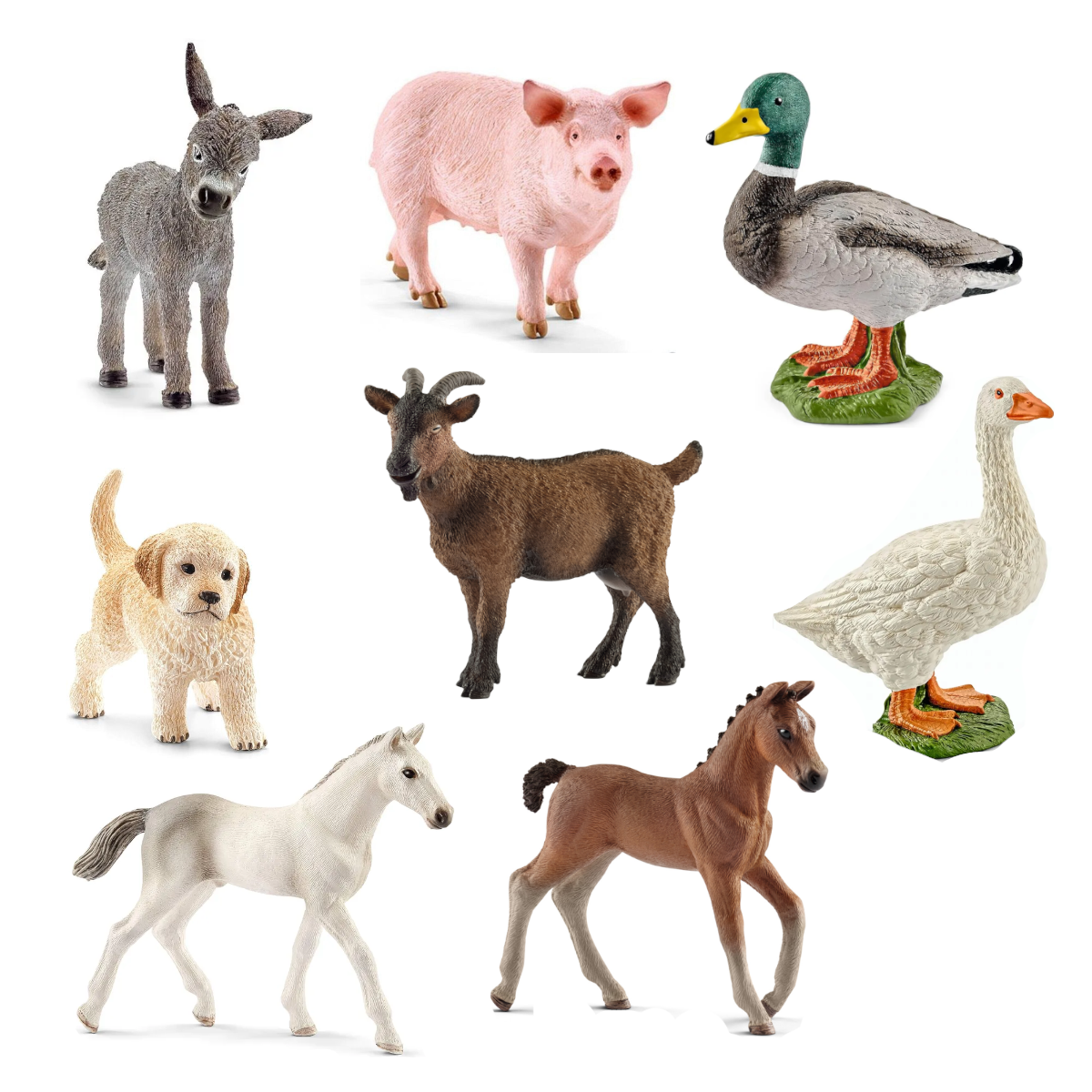 Schleich Überraschungstüte Bauernhoftiere - 3 Tiere - Spielfiguren - Rarität