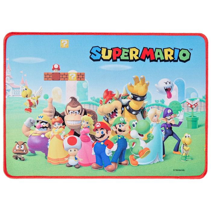Super Mario Mauspad 35x25cm Gaming Mousepad PC Unterlage Anti Rutsch