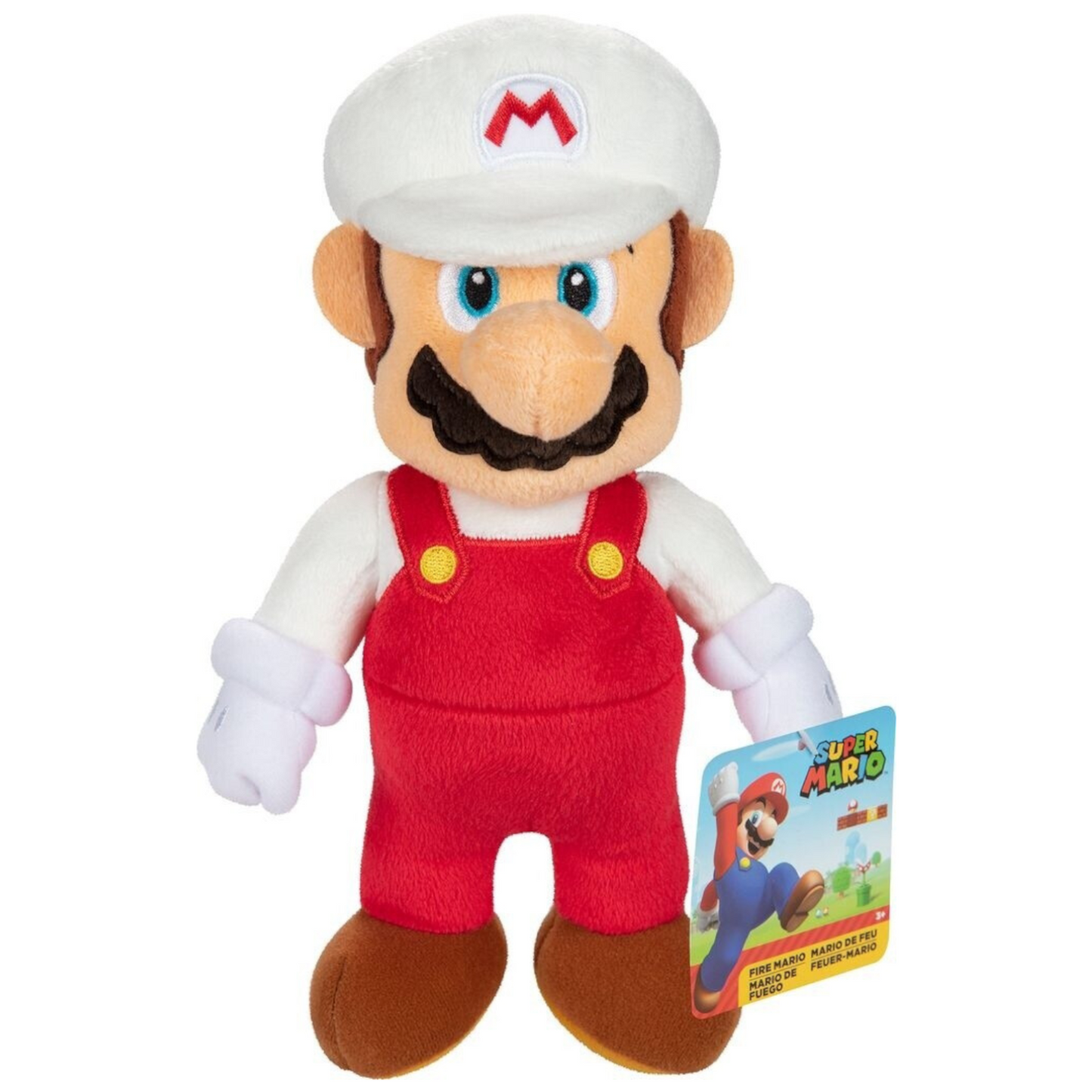 Super Mario Plüschfigur 23 cm Fire Mario Kuscheltier Nintendo Fanartikel