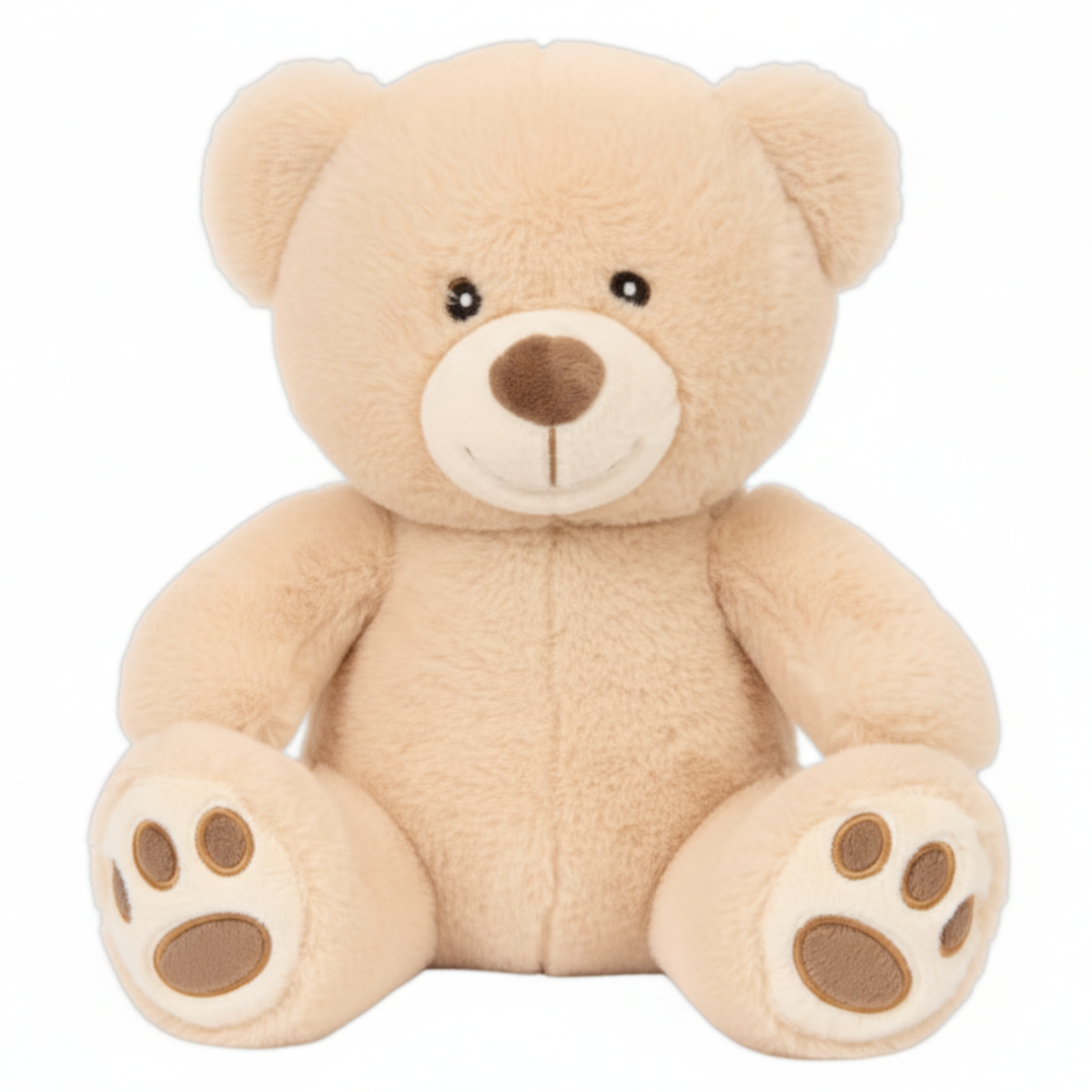 Teddybär Kuscheltier Plüschtier 26 cm Beige Braun Geschenk zur Geburt