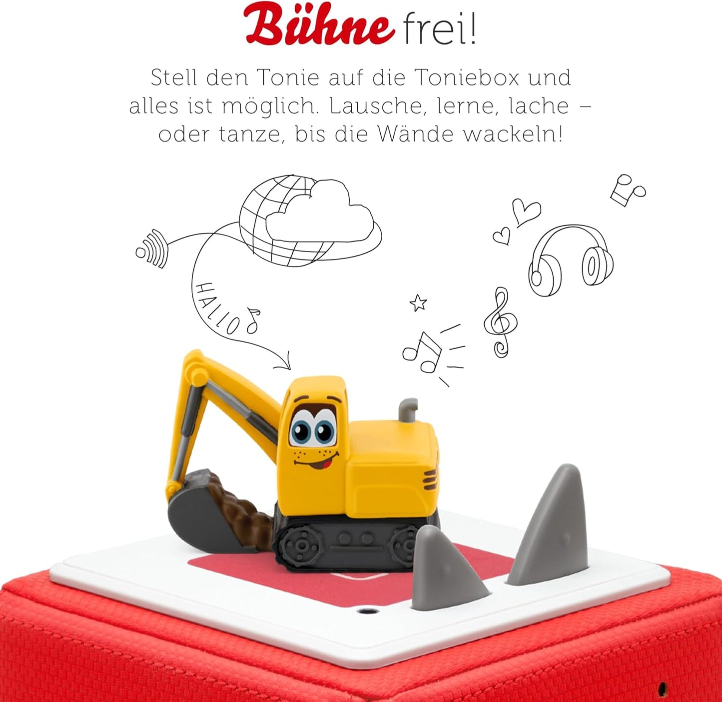 Tonies Tonie Figur Kinderlieder Bagger Mats & seine Freunde