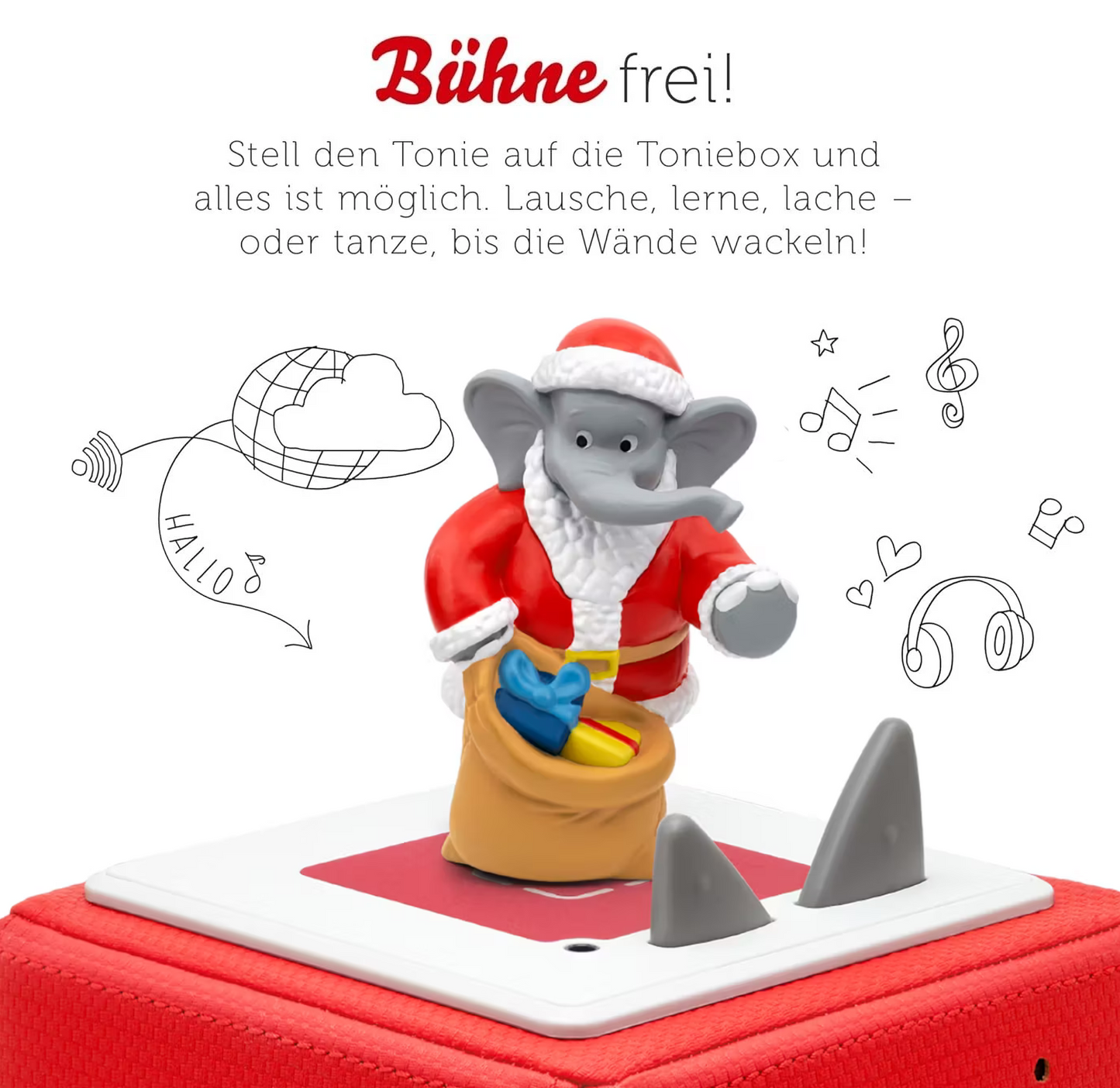 Tonies Figur Hörspiel: Benjamin Blümchen als Weihnachtsmann