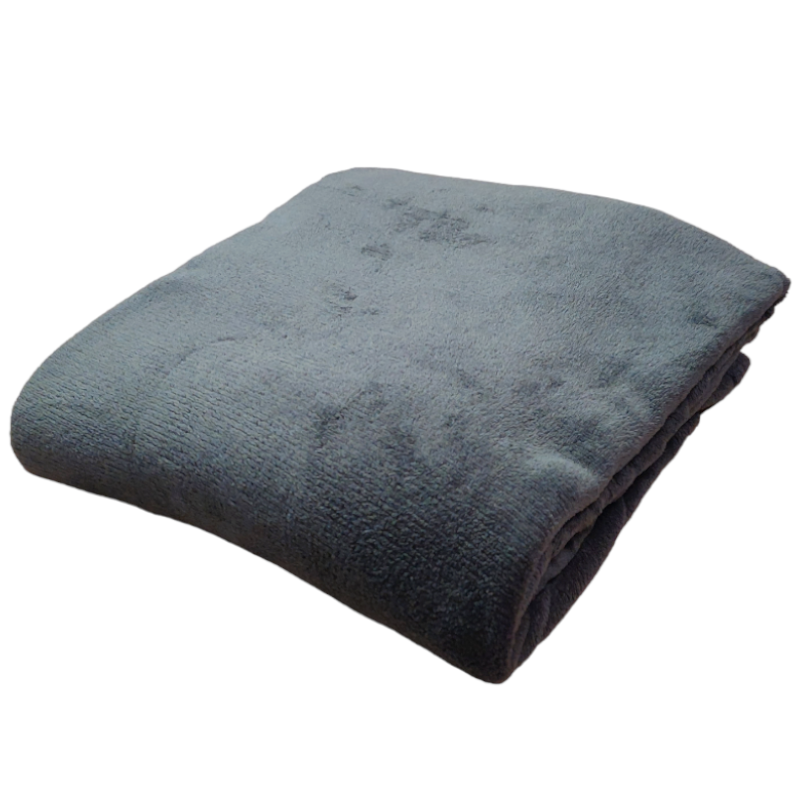 Wohndecke Kuscheldecke Anthrazit Grau Fleecedecke 140x190cm Superweich
