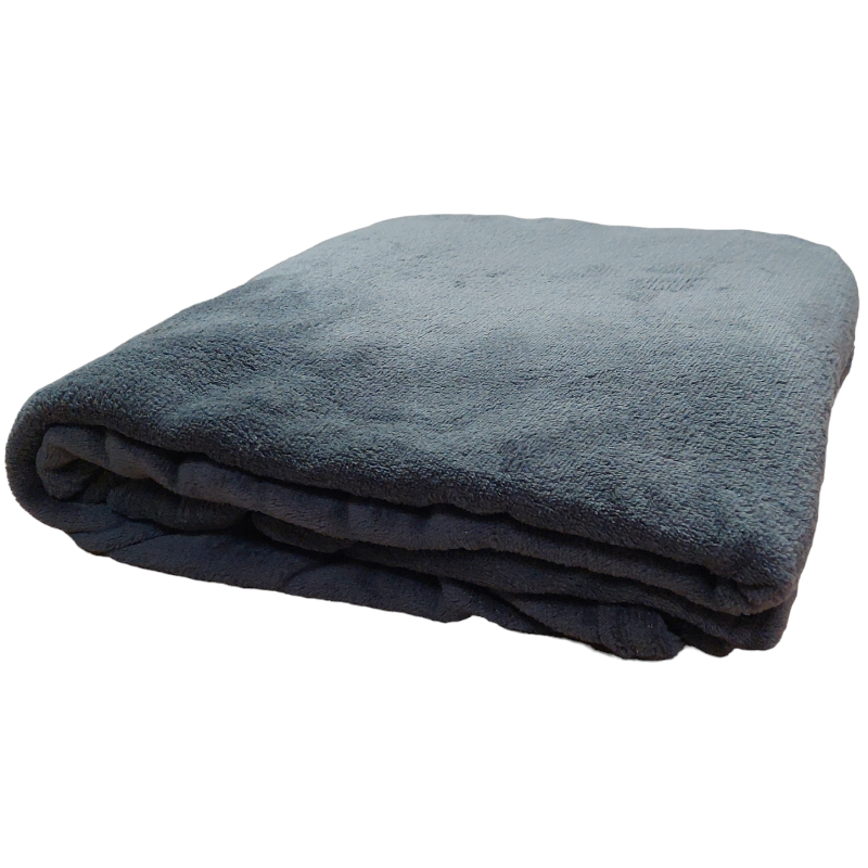 Wohndecke Kuscheldecke Anthrazit Grau Fleecedecke 140x190cm Superweich