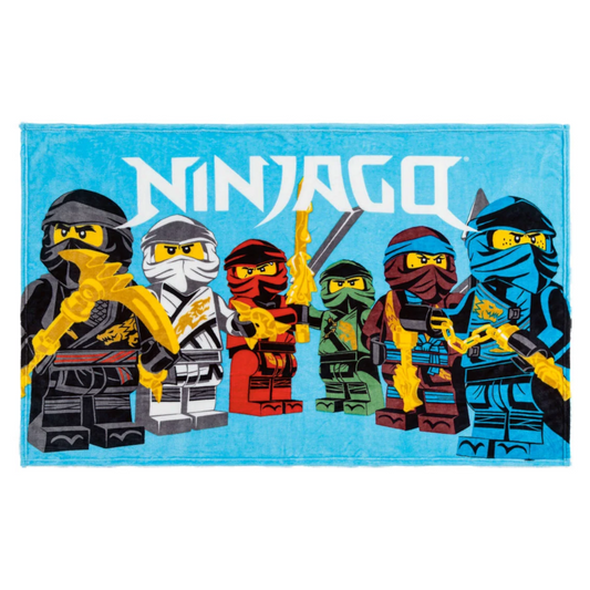 Lego Ninjago Kuscheldecke Blau 100x150cm Fleecedecke Kinderdecke