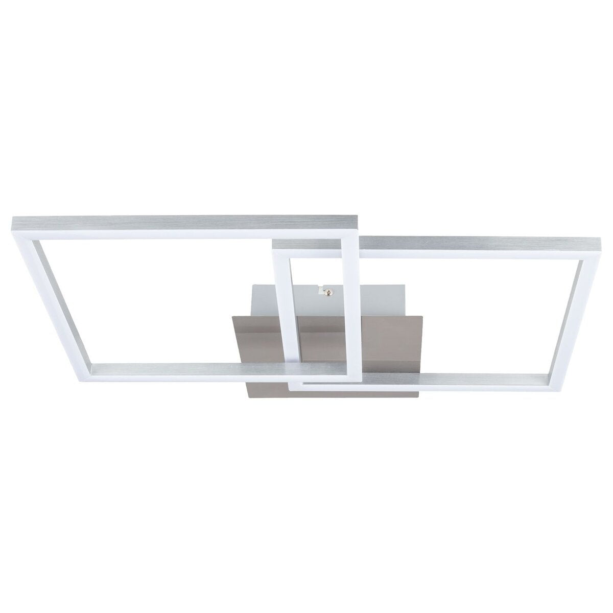 LED Wand-/Deckenleuchte 62cm Deckenlampe Eckig Silber Warmweiß LIVARNO LUX®