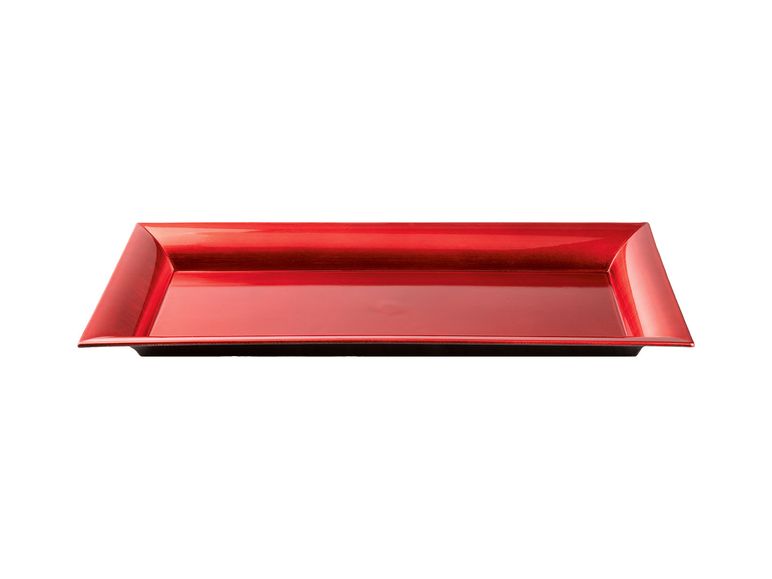 Deko Tablett 35,5x17cm Unterlage Silber Gold Weihnachtsdeko Tischdeko Melinera