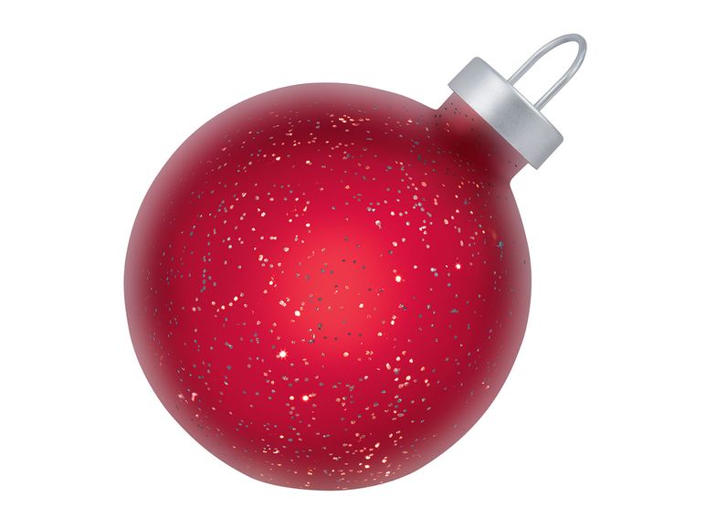 LED Weihnachtskugel aus Glas 23cm Timer Rot Kugelglanz Weihnachtsdeko Melinera®