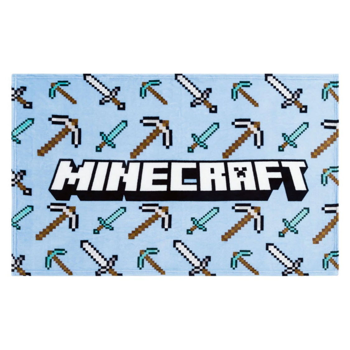Minecraft Kuscheldecke 100x150cm Fleecedecke Kinderdecke