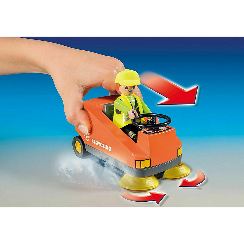 Playmobil 70203 - City Life - Kehrmaschine Stadtreinigung Müllabfuhr Müllwagen