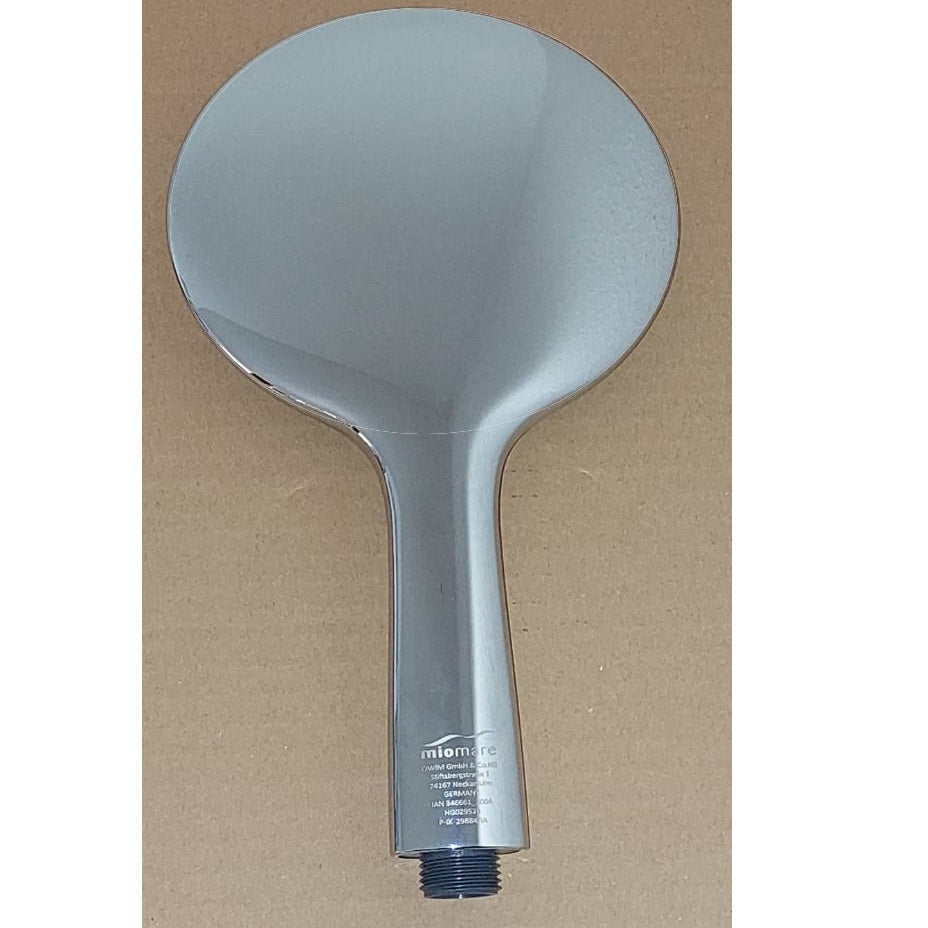 Duschkopf Set Ø 15cm - 3 Strahlvarianten Grau Chrom Kopfbrause Schlauch Miomare®