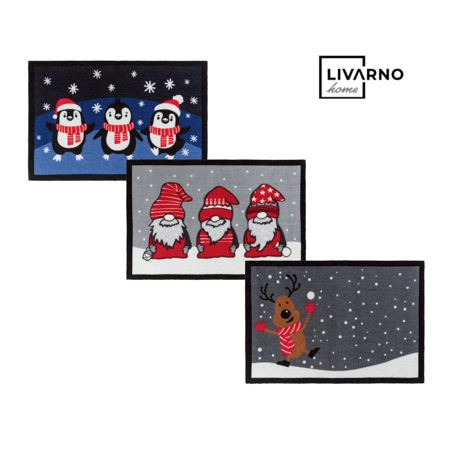 Schmutzfangmatte Fussmatte 40x60cm Weihnachtsdeko Türmatte Fußabtreter Livarno Home