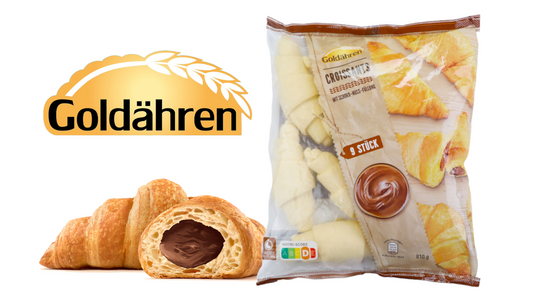 Aldi: Goldähren Croissants mit Schokoladenfüllung 